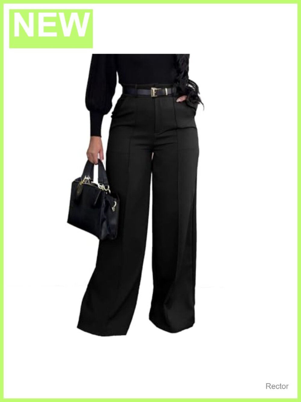 Womens High Waisted Wide Leg Dress Pants Business Slacks Palazzo
